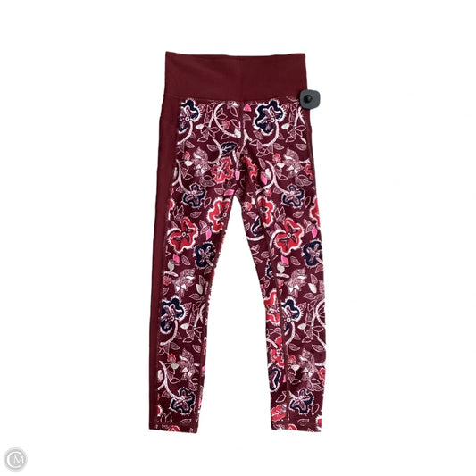 Athletic Leggings By Athleta In Maroon, Size: S