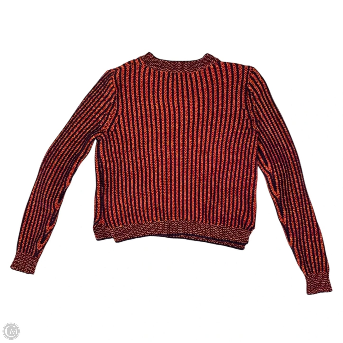 Sweater By Cabi In Orange & Purple, Size: M