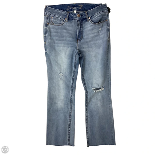 Jeans Boot Cut By Seven 7 In Blue, Size: 12