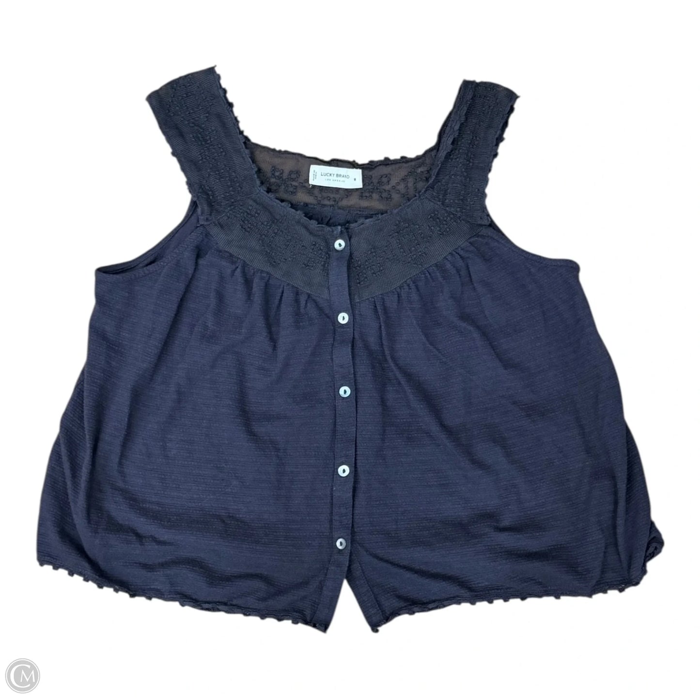 Top Sleeveless By Lucky Brand In Grey, Size: M