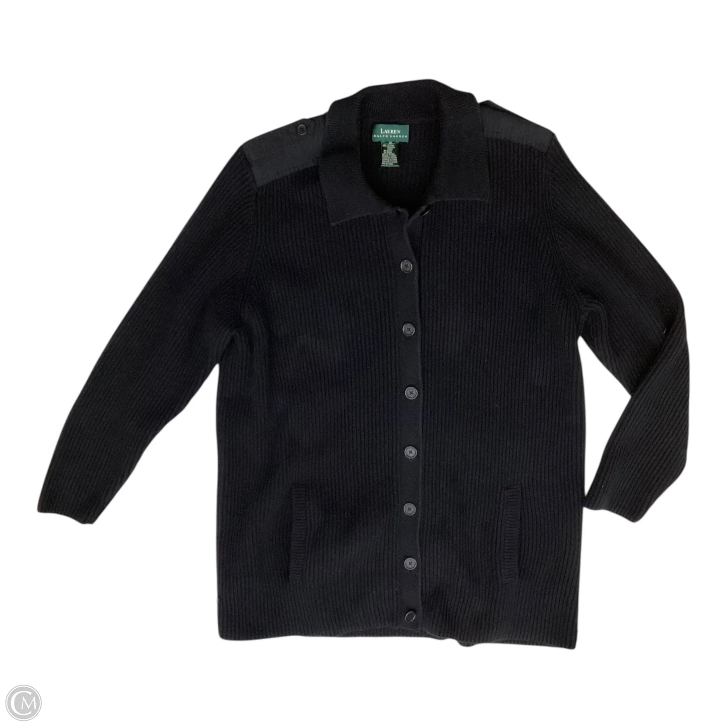 Cardigan By Ralph Lauren In Black, Size: 1x