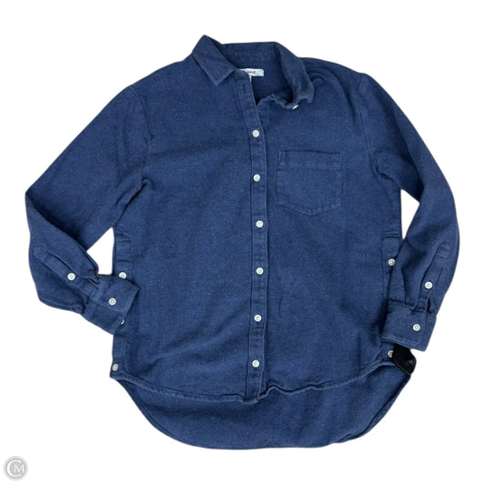 Top Long Sleeve By Madeleine In Blue, Size: Xs