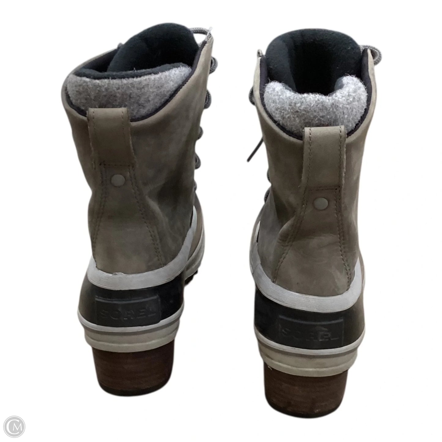 Boots Snow By Sorel In Black & Grey, Size: 11