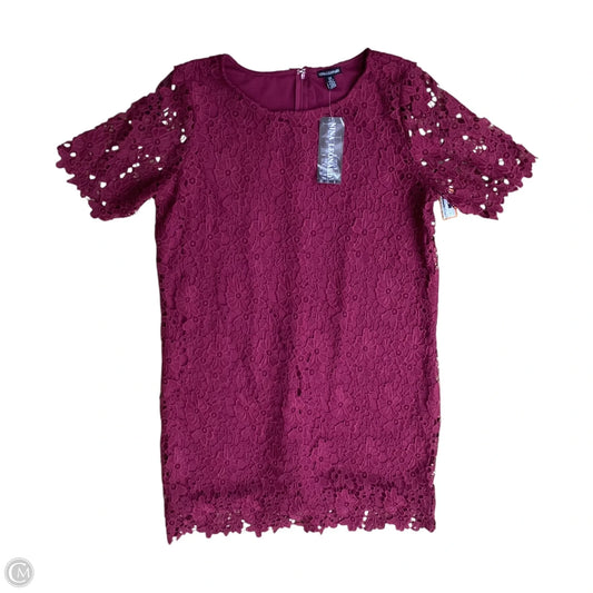 Dress Casual Midi By Nina Leonard In Maroon, Size: 2x