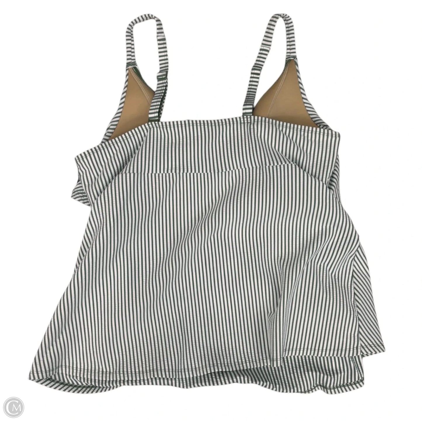 Swimsuit By Cacique In Green & White, Size: 16