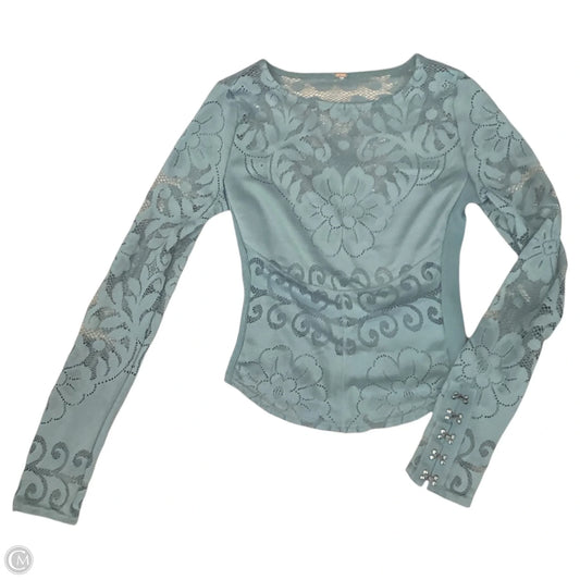 Top Long Sleeve By Free People In Green, Size: S