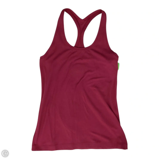 Athletic Tank Top By Lululemon In Red, Size: M