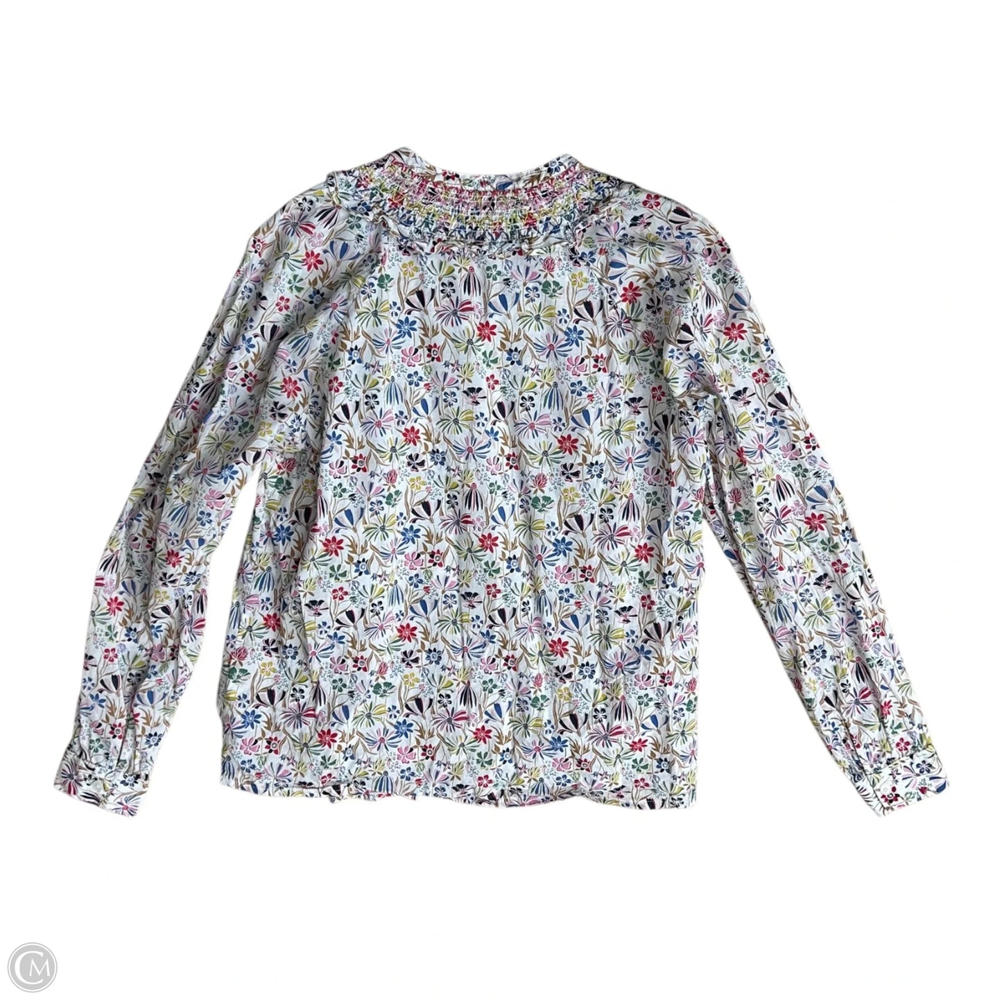 Blouse Long Sleeve By Boden In Floral Print, Size: M