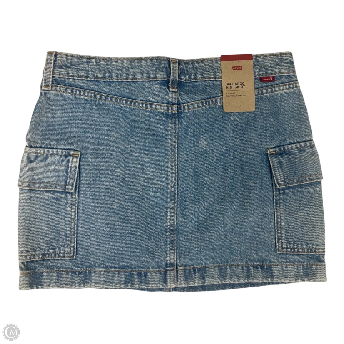 Skirt Mini & Short By Levis In Blue Denim, Size: 4