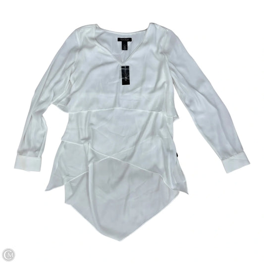 Blouse Long Sleeve By White House Black Market In White, Size: S