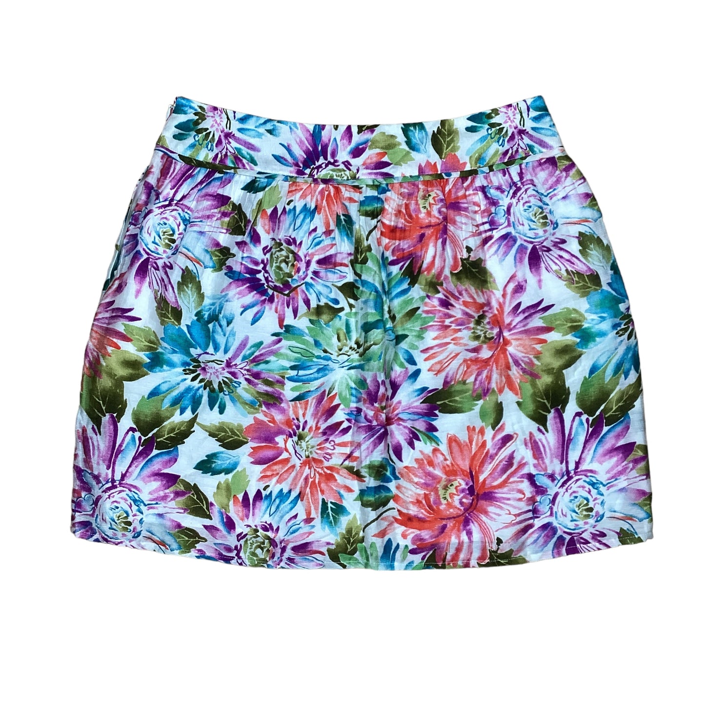 Floral Print Skirt Mini & Short Loft, Size 6