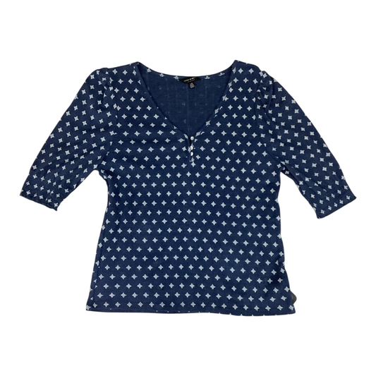 Top Short Sleeve By Lucky Brand In Blue, Size: L