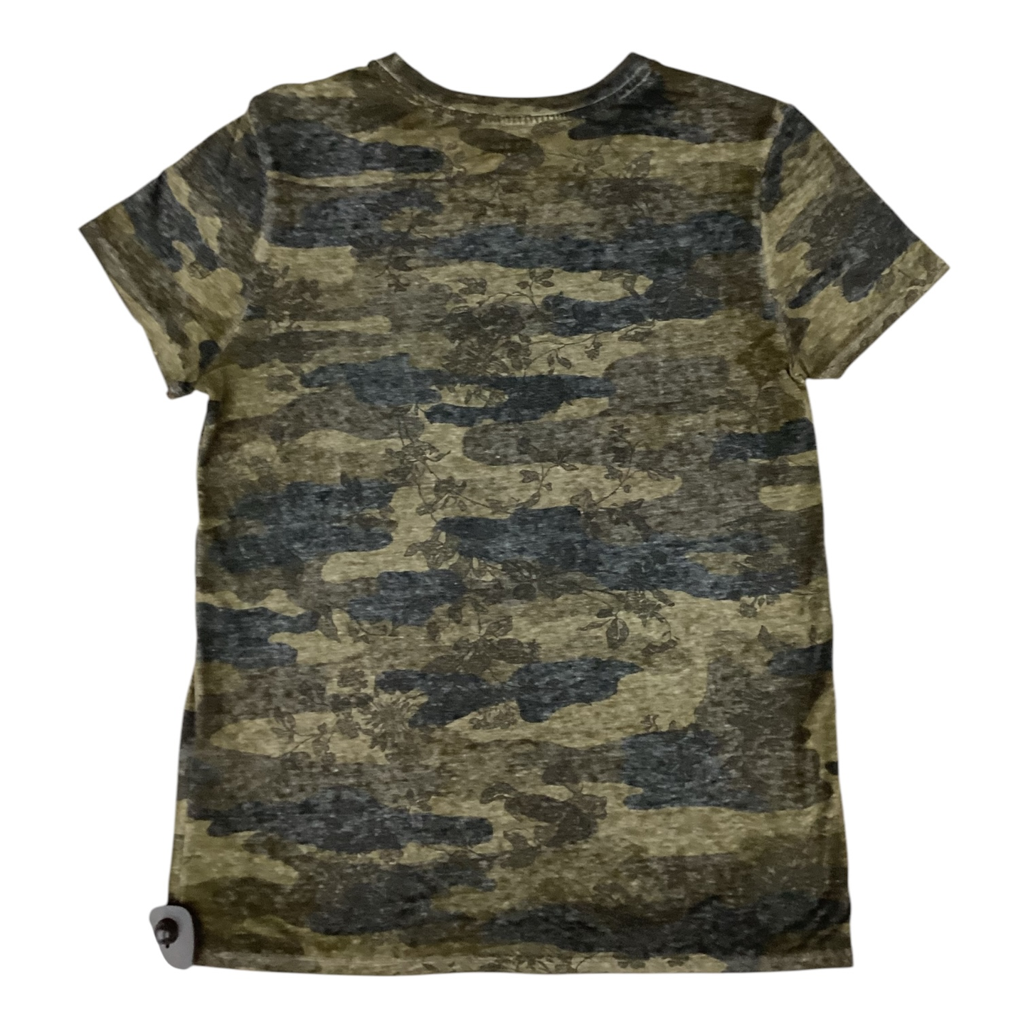 Top Short Sleeve Basic By Lucky Brand In Camouflage Print, Size: M