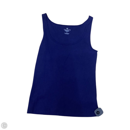 Tank Top By Talbots In Navy, Size: M