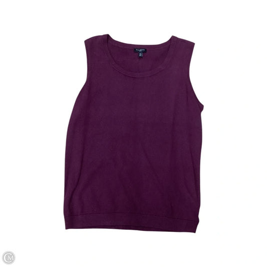 Top Sleeveless By Talbots In Purple, Size: Mp