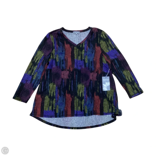 Top 3/4 Sleeve By Habitat In Multi-colored, Size: S