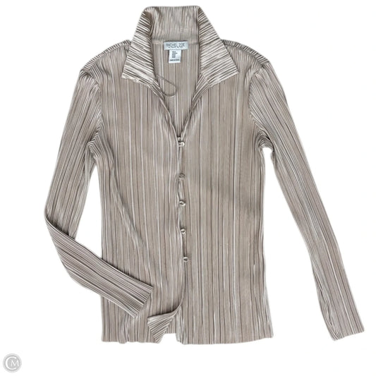 Top Long Sleeve By Rachel Zoe In Tan, Size: M