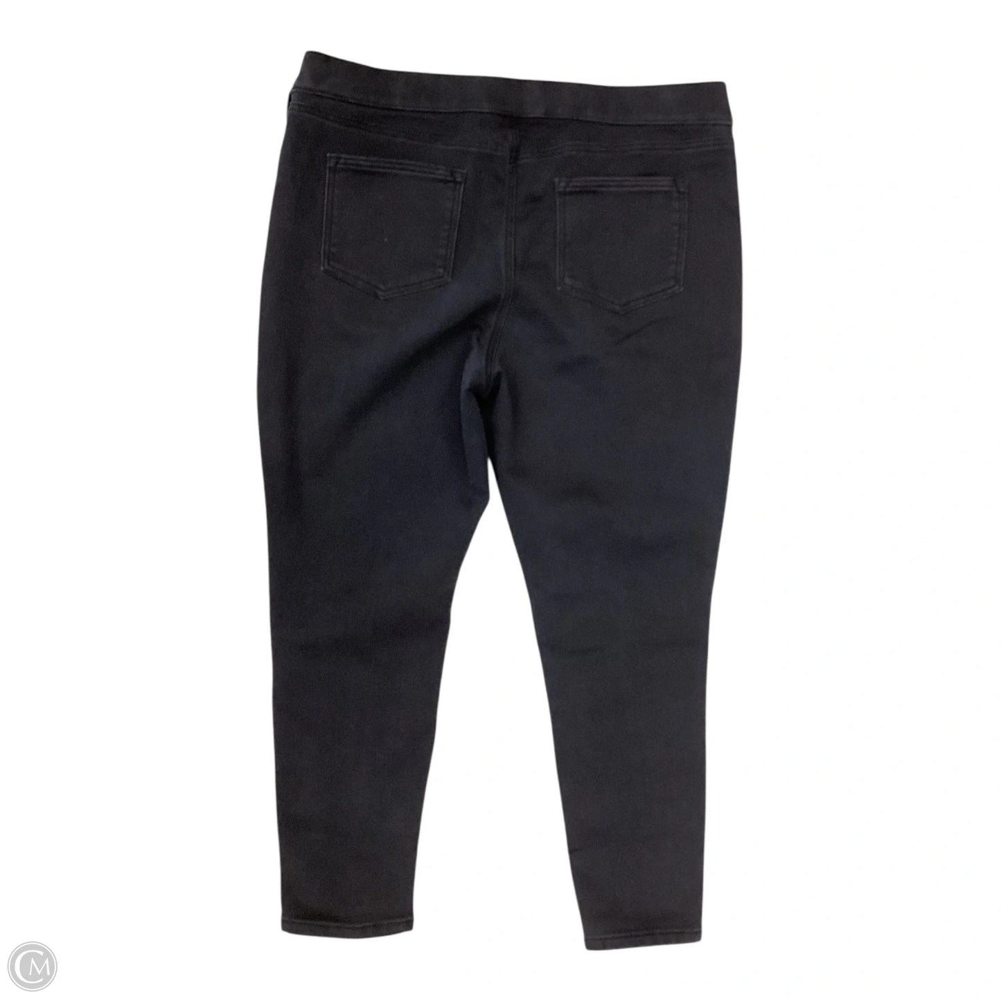 Jeans Skinny By Isaac Mizrahi Live Qvc In Black Denim, Size: 16