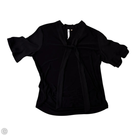 Top Short Sleeve By Ny Collection In Black, Size: L