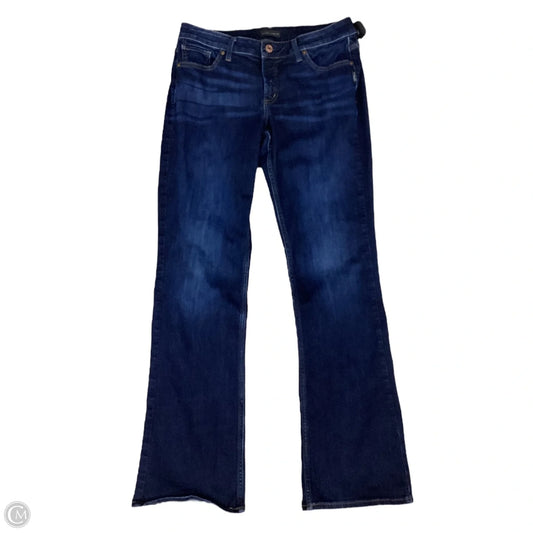 Jeans Boot Cut By Silver In Blue Denim, Size: 12