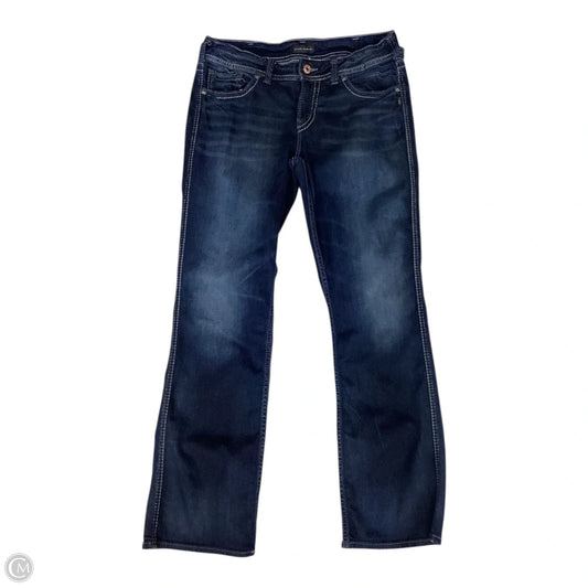 Jeans Boot Cut By Silver In Blue Denim, Size: 12