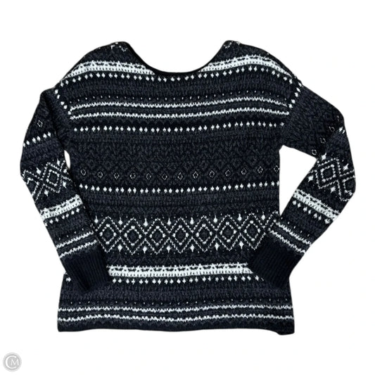 Sweater By American Eagle In Black & White, Size: M