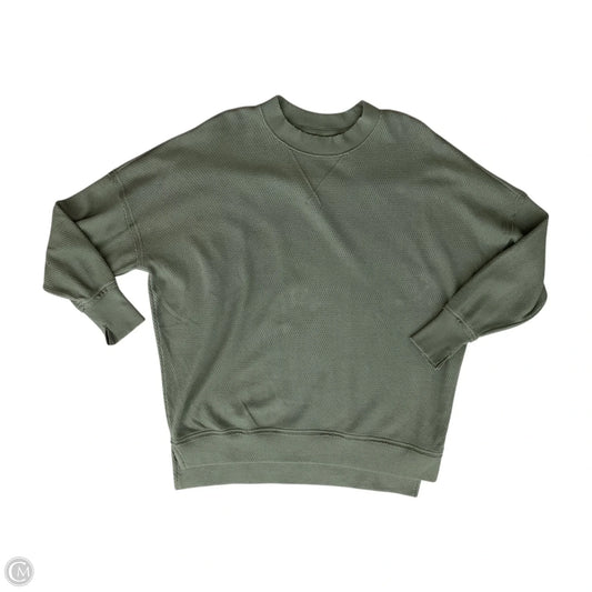 Top Long Sleeve By Aerie In Green, Size: S