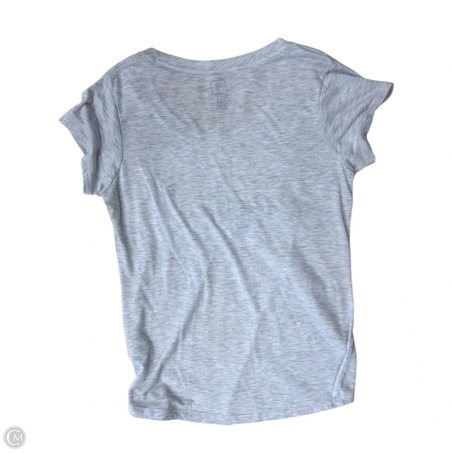 Top Short Sleeve Basic By Clothes Mentor In Green & Grey, Size: M