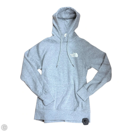 Athletic Sweatshirt Hoodie By The North Face In Grey, Size: S
