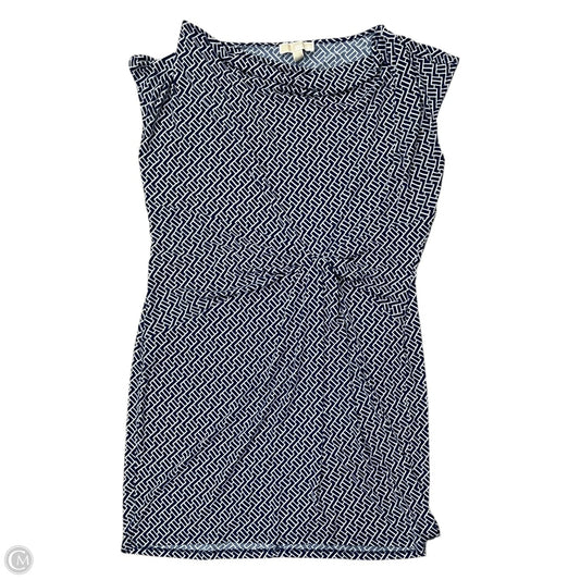 Dress Designer By Michael Kors In Blue & White, Size: Xl