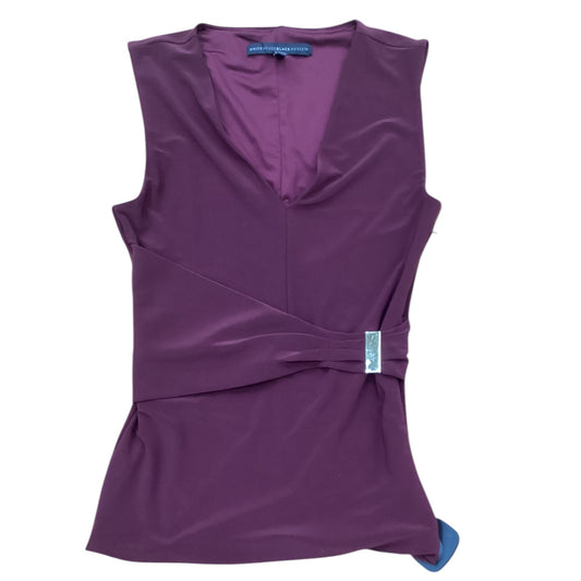 Blouse Sleeveless By White House Black Market In Purple, Size: Xxs