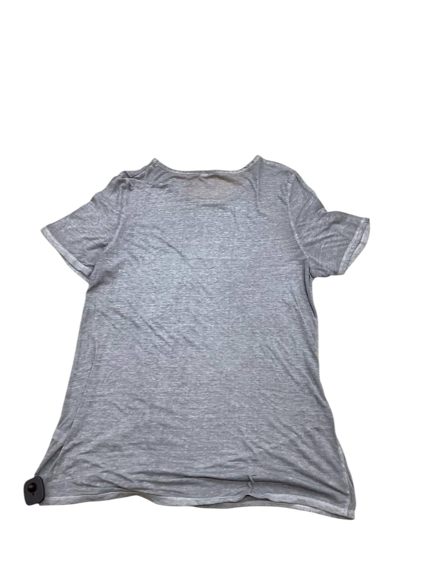 Top Short Sleeve By Clothes Mentor In Grey, Size: L