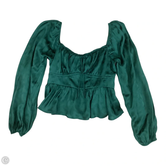Blouse Long Sleeve By Altard State In Green, Size: Xl