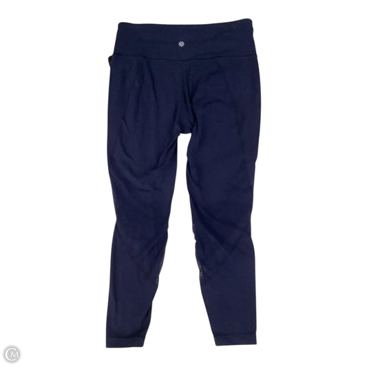 Athletic Leggings By Athleta In Navy, Size: M