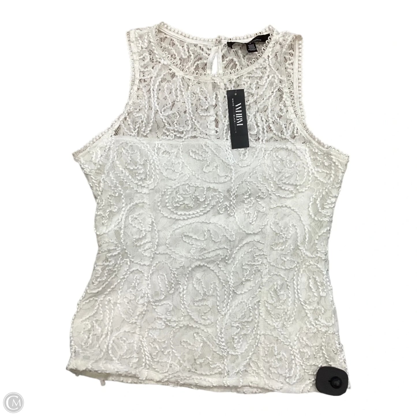 Blouse Sleeveless By White House Black Market In Cream, Size: S