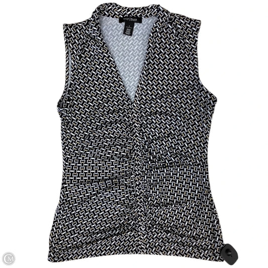 Blouse Sleeveless By White House Black Market In Black & Brown, Size: S
