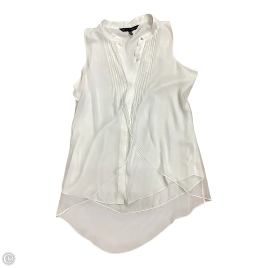 Blouse Sleeveless By White House Black Market In Cream, Size: Xs