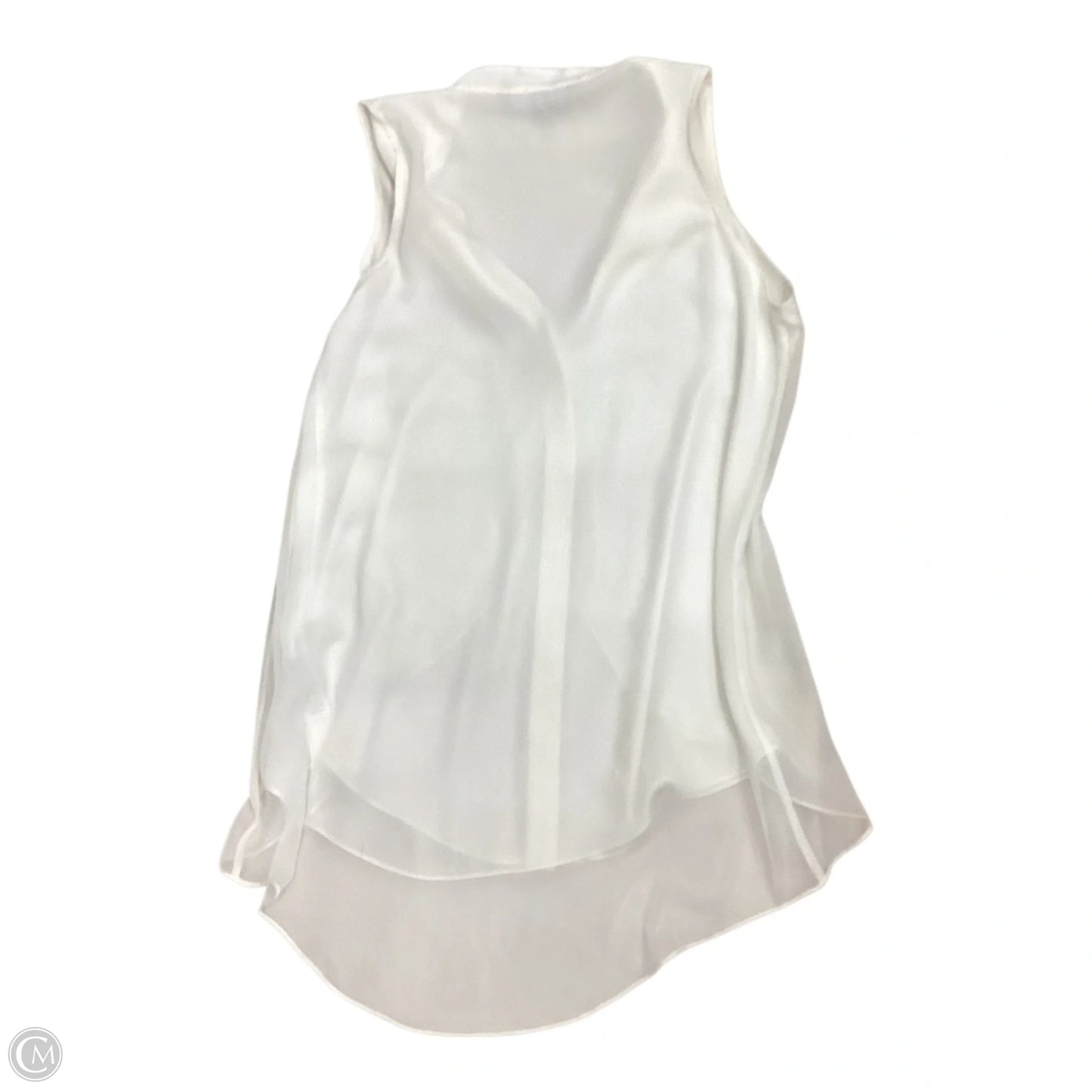 Blouse Sleeveless By White House Black Market In Cream, Size: Xs