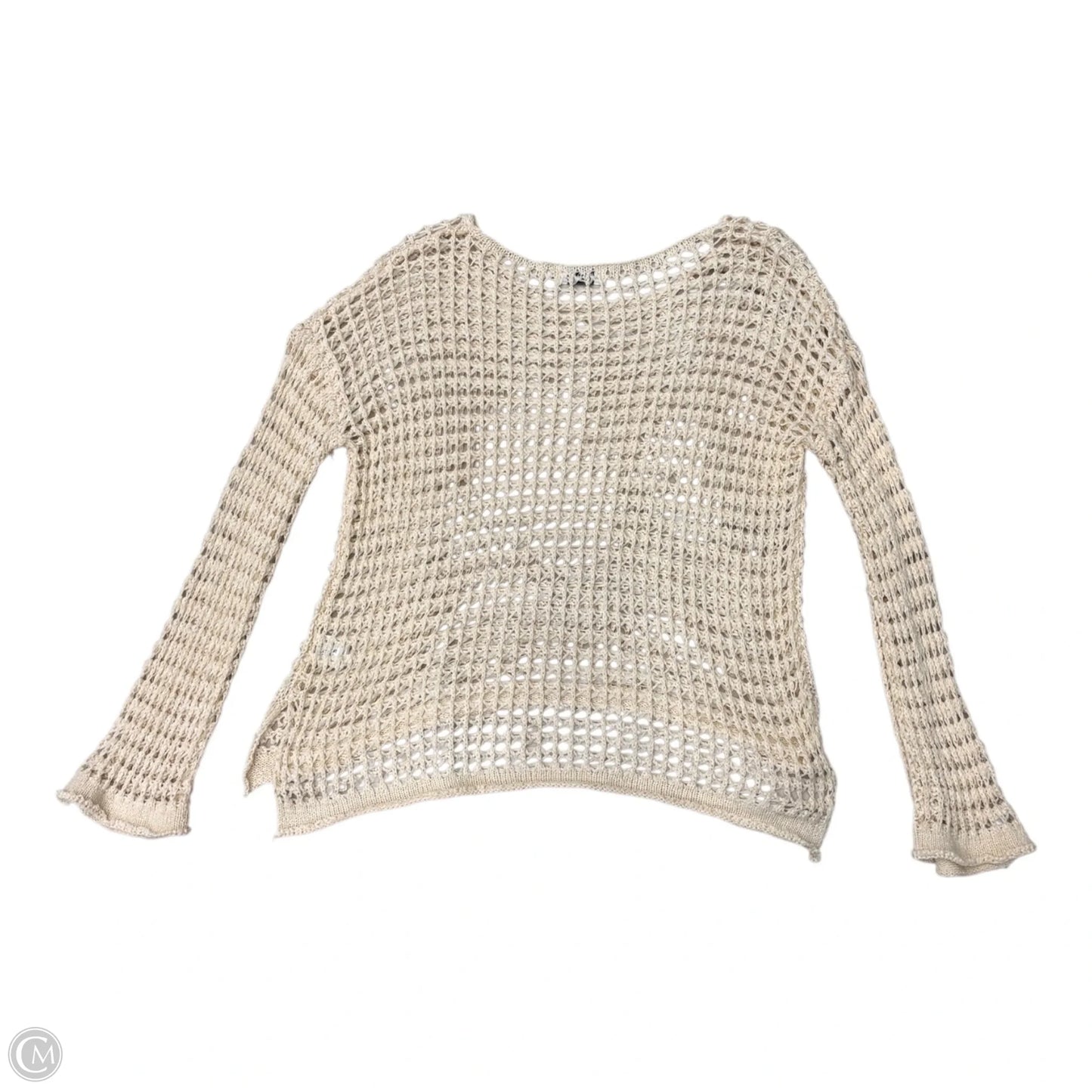 Sweater By Miracle In Cream, Size: S