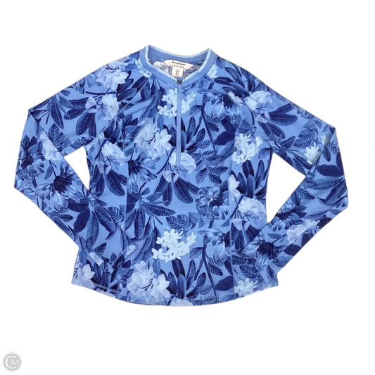 Athletic Sweatshirt Collar By Tommy Bahama In Floral Print, Size: S