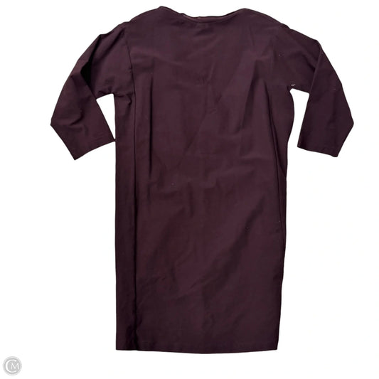 Dress Casual Midi By Eileen Fisher In Maroon, Size: Xs