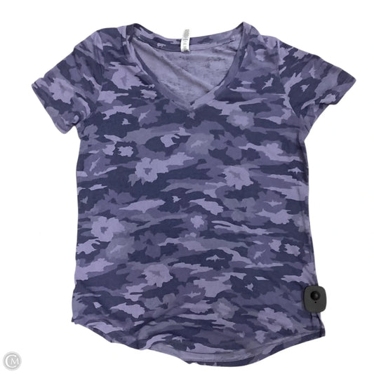 Athletic Top Short Sleeve By Athleta In Purple, Size: S