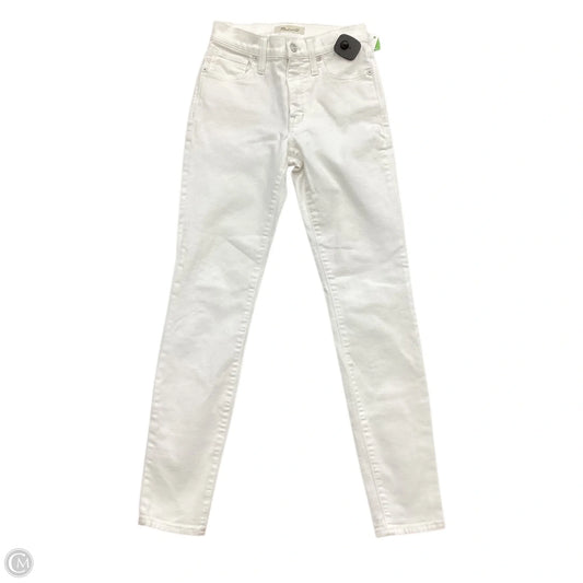 Jeans Skinny By Madewell In White, Size: 0