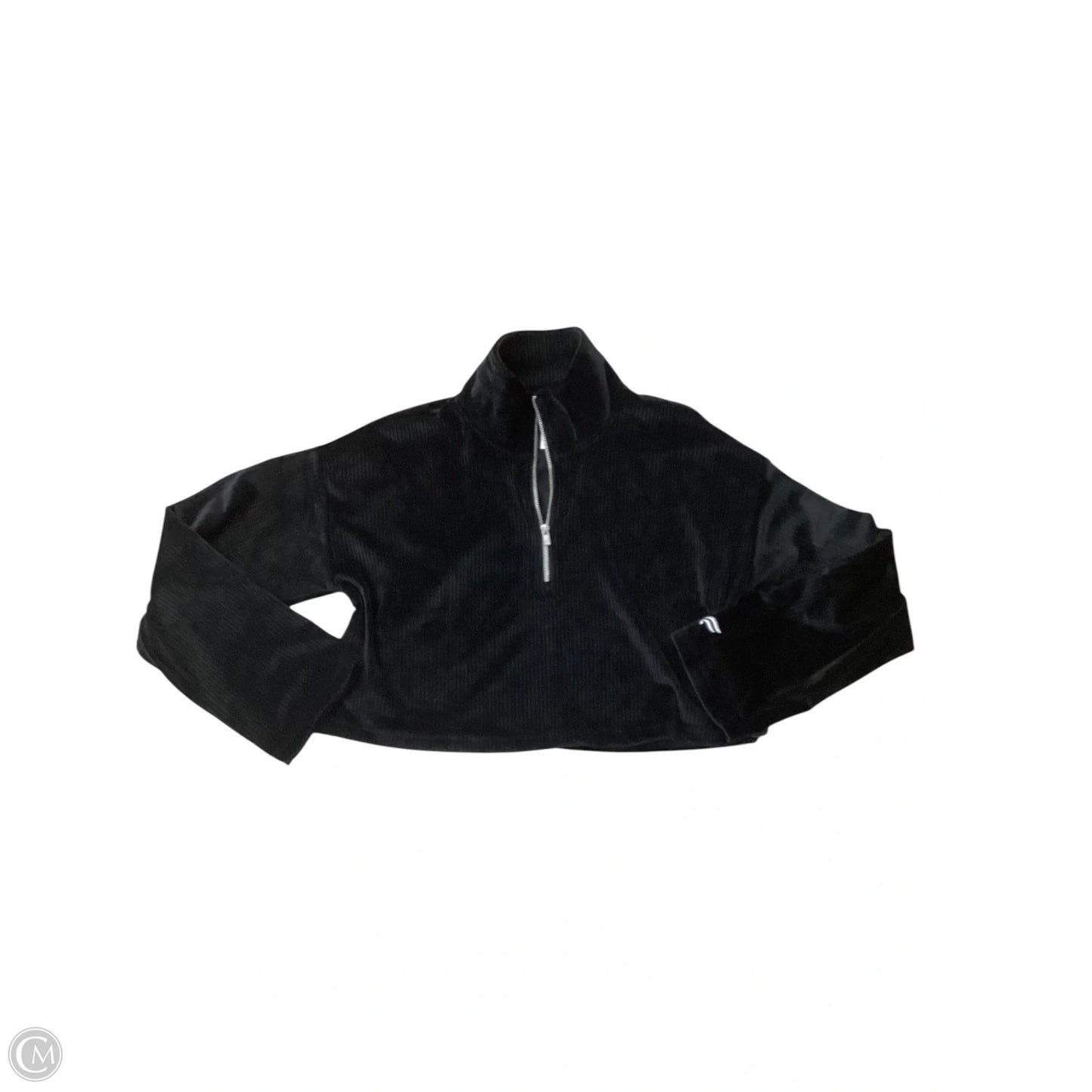 Athletic Sweatshirt Collar By Fabletics In Black, Size: L