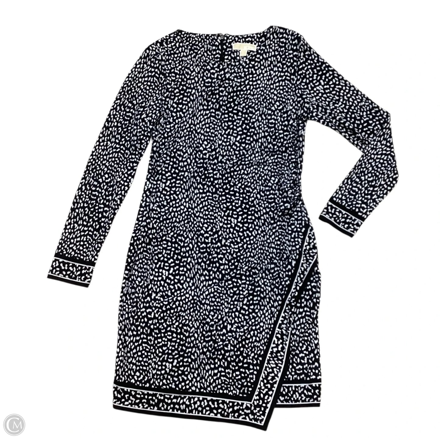 Dress Designer By Michael Kors In Black & White, Size: L
