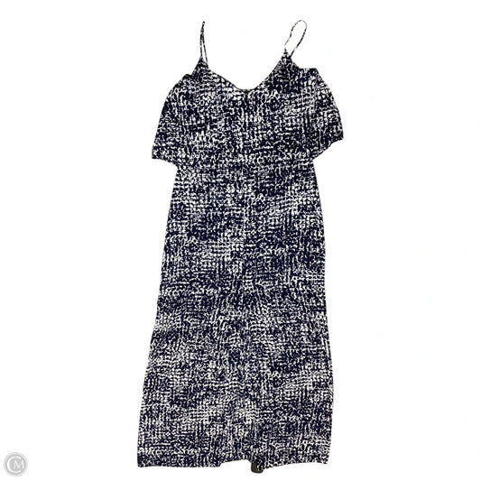 Dress Casual Maxi By White House Black Market In Blue & White, Size: S