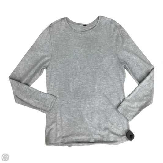 Top Long Sleeve By Lululemon In Grey, Size: M