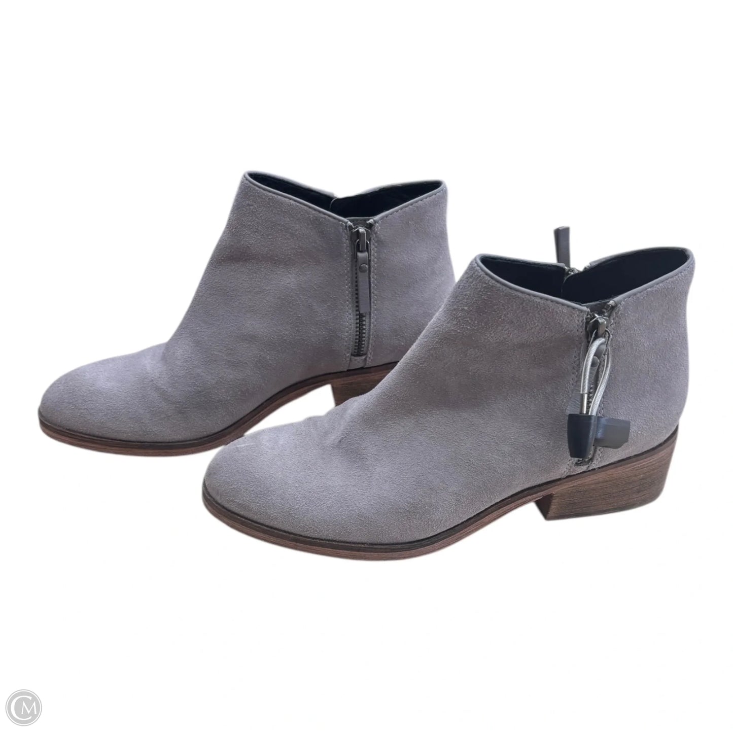 Boots Ankle Flats By Cole-haan In Grey, Size: 8