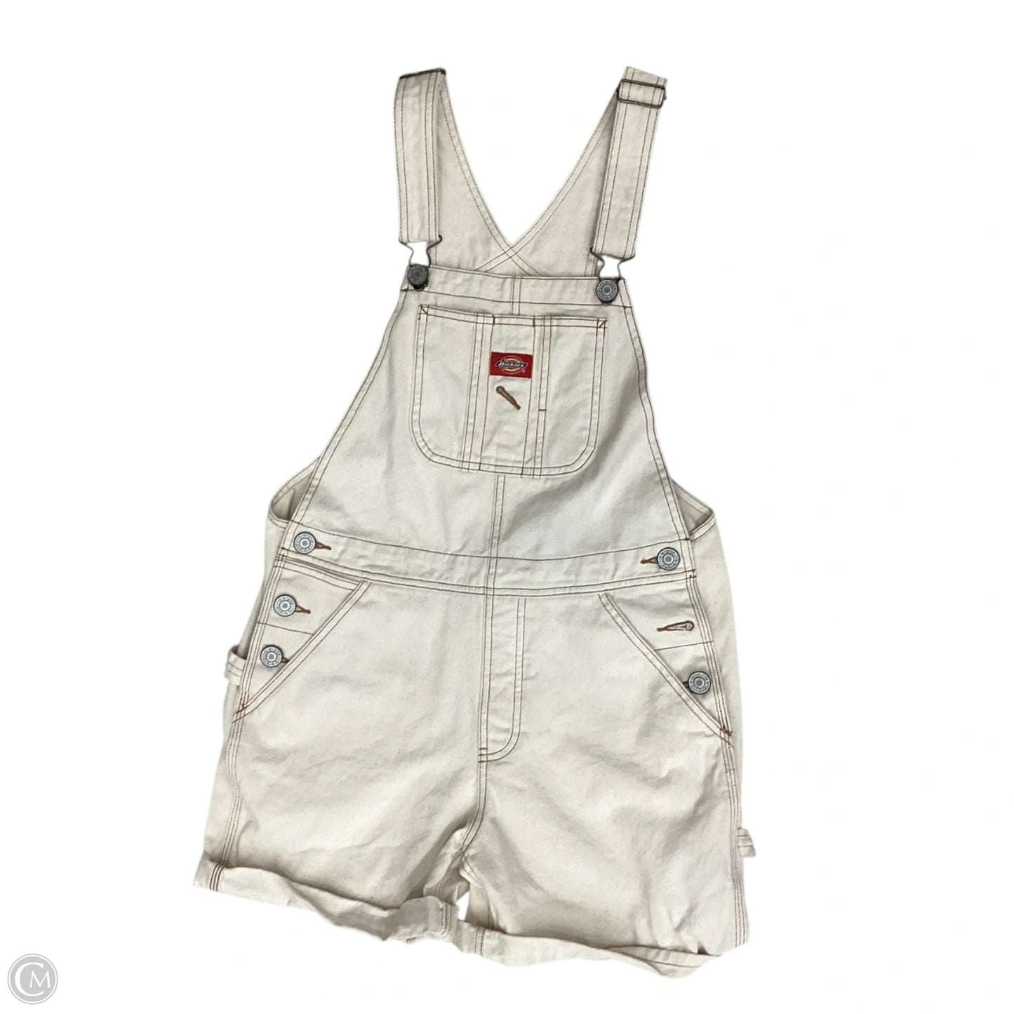 Shortalls By Dickies In Cream, Size: M