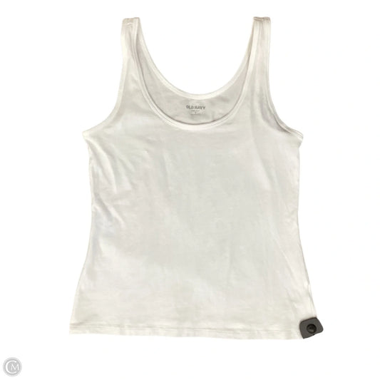 Top Sleeveless By Old Navy In White, Size: S